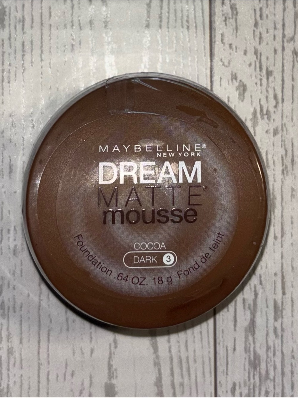 Maybelline Dream Matte Mousse Foundation Cocoa Dark 3 NEW Sealed Discontinued